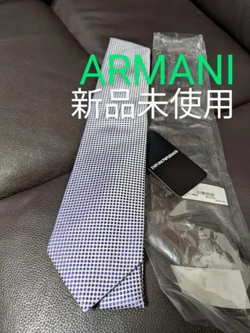 ARMANI 도트 패턴 넥타이 미사용 새상품