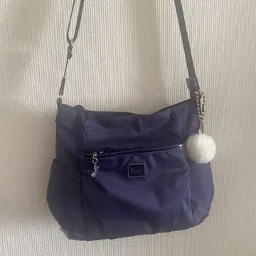 네이비 나일론 숄더백