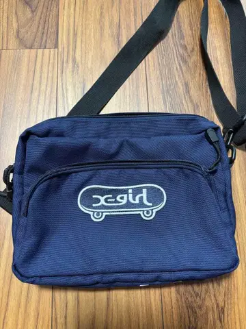 x-girl 네이비 숄더백