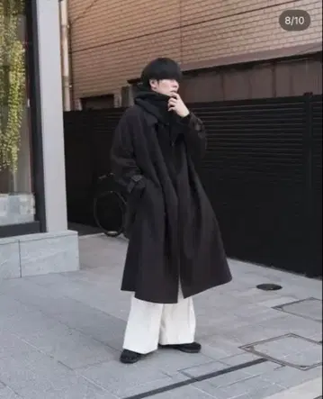 Casper John 니트 와이드 팬츠 화이트 L