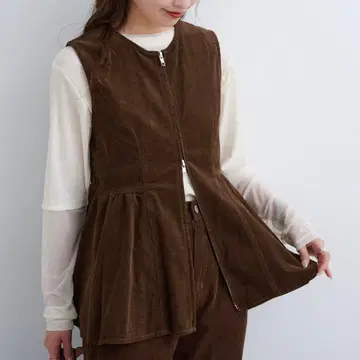 Kastane 코듀로이 뷔스티에