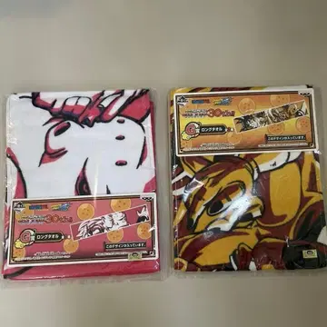 [ 미개봉 새상품 ] 드래곤볼 30주년 기념 롱 타월 2종 세트