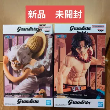 Grandista 루피 에이스 피규어 세트