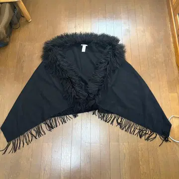 UN3D. 블랙 프린지 가디건 F