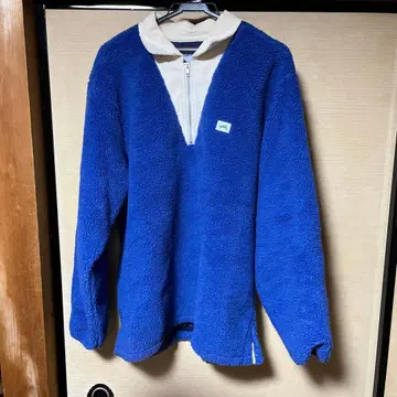 ciatre 파랑 플리스 하프 지퍼 자켓