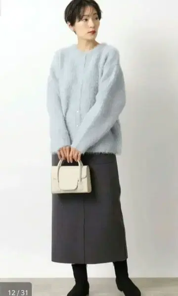 OPAQUE.CLIP 가디건 샤기 니트 가디건 [ 세탁기 사용 가능 ]