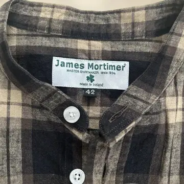 제임스 모티머 체크 셔츠 42