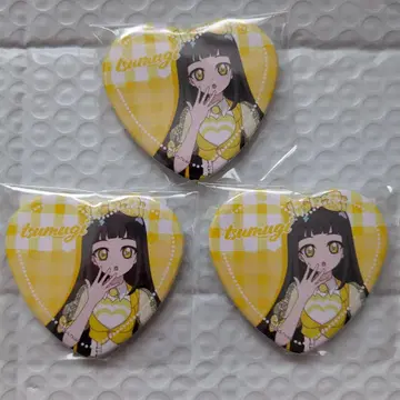 아이프리 츠무기 MAGNET 가챠 하트형 캔뱃지