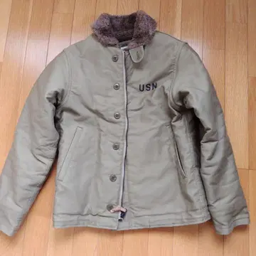 USN 밀리터리 자켓 사이즈 36 카키