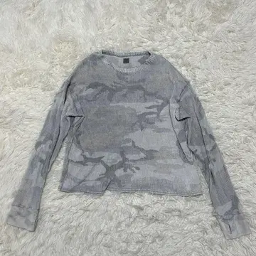 PULP 417 EDIFICE 아쉬 카모 무늬 써멀 롱 Tee 그레이