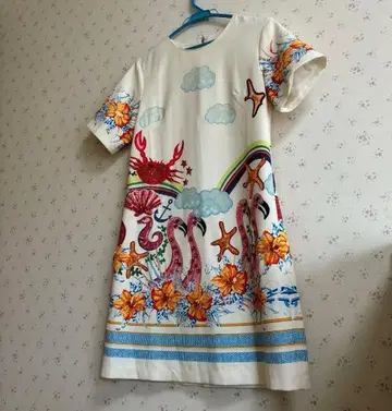 margarite bloom 반팔 미니 원피스