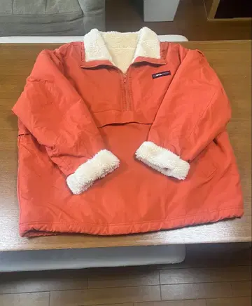 오버 사이즈 보아 자켓 하프 지퍼