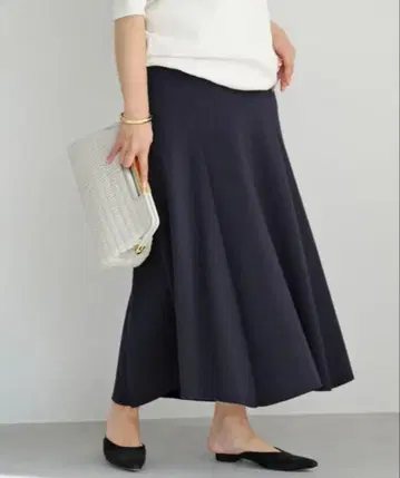 Deuxieme Classe OPTIMO 플레어 스커트 네이비