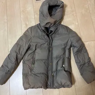 NISHIKAWA 후드 부착 다운 자켓 그레이