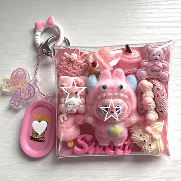 가챠  파우치 *몬스터 핑크