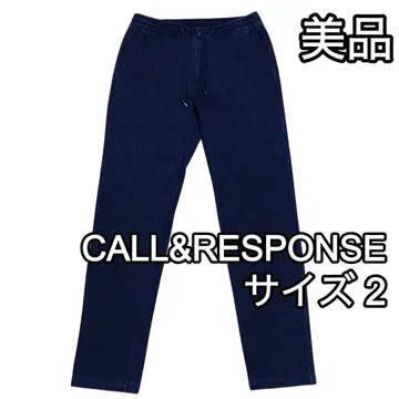 콜앤드레스폰스 새상품급 스트레치 데님 조거 팬츠 사이즈 2