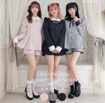 DearMyLove 스퀘어 칼라 셋업