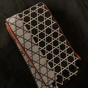 키류 카고메 무늬 리버서블 반폭 오비