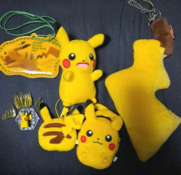 포켓몬 피카츄 묶음 판매 피카츄 꼬리 봉제 인형 미니 토트백