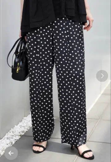 SLOBE IENA 슬로브 이에나 이지 팬츠 도트 무늬