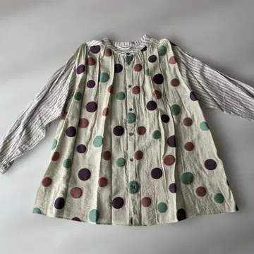 SUPER HAKKA 도트 무늬 긴팔 셔츠