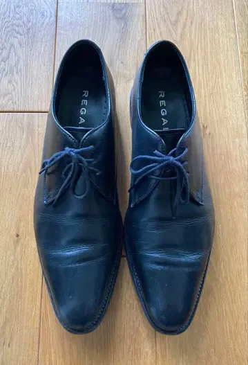 [ REGAL ] 블랙 플레인 토 슈즈 26.5cm