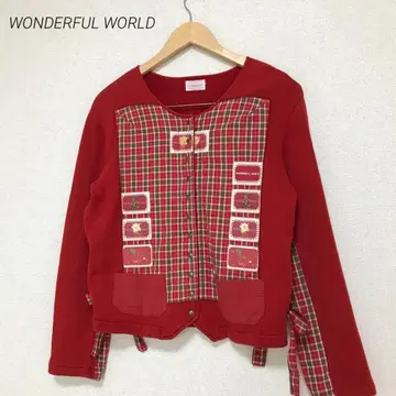 WONDERFUL WORLD 카네코 이사오 스냅 버튼 가디건