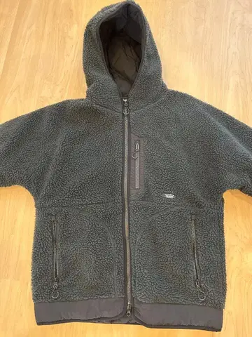 베이플로우 충전솜 보아 후드 블루종 블랙 S 사이즈