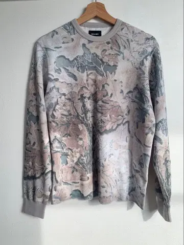 BEAMS 프린트 서멀 크루넥 T셔츠 미사용 새상품