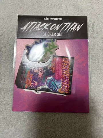 진격의 거인 Air TWOKYO 스티커 미개봉