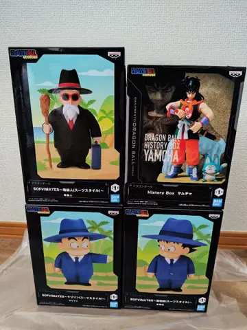 드래곤볼 소프트 비닐 피규어 4세트