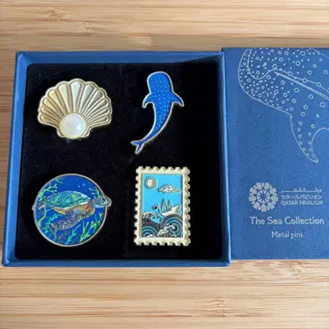 박람회 카타르관 핀 배지