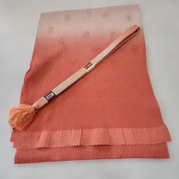 세련된 새상품 순수 실크 오비아게 허리띠 세트 재고 처분 상품 282