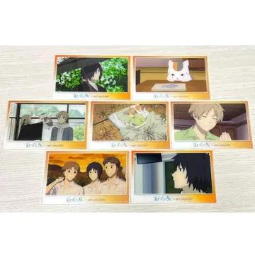 나츠메 우인장 and GALLERY 장면 사진 아크릴 엽서 7종 세트