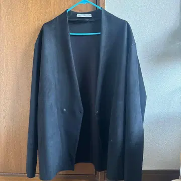 ZARA 블랙 노카라 자켓