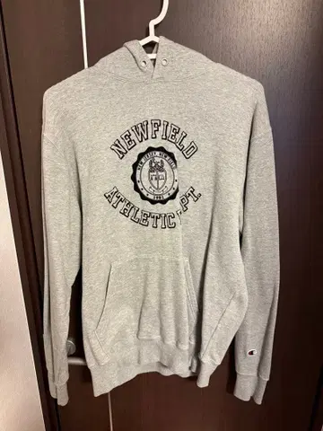 Champion 그레이 후드티 L 사이즈