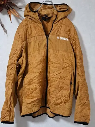 adidas TERREX 자켓 XL 후드 부착 척 불량 현 상태 제품