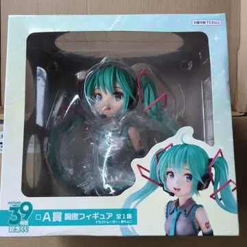 하츠네 미쿠 39일 기념 복권 A상 흉상 피규어 하츠네 미쿠