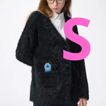 GU 퍼펫 순순 오버 사이즈 가디건 S