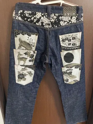 INFINITY 인피니티 일본풍 패턴 데님 W30