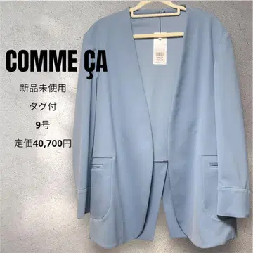 COMME CA 노카라 9호 하이 게이지 저지 자켓 코무사