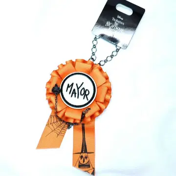 나이트메어 비포 크리스마스 메이어 시장 브로치 참 로제트