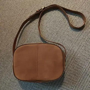 [renoma] 스웨이드 타원형 숄더백 빈티지 80s90s