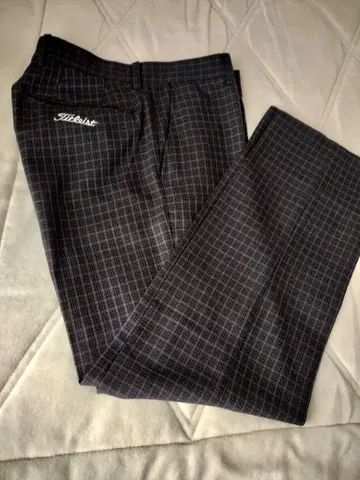 Titleist 남성 바지 82 사이즈 블루 그레이 계열 체크