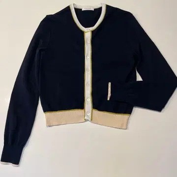 네이비 코튼 가디건 S 맥피 롤랜드