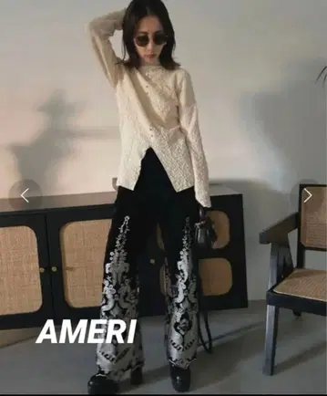 Ameri 3WAY BUMPY KNIT TOP 아이보리