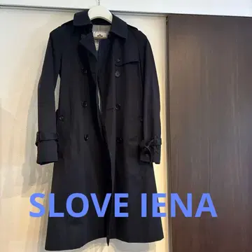슬로브 이에나 트렌치코트 다크 네이비 36
