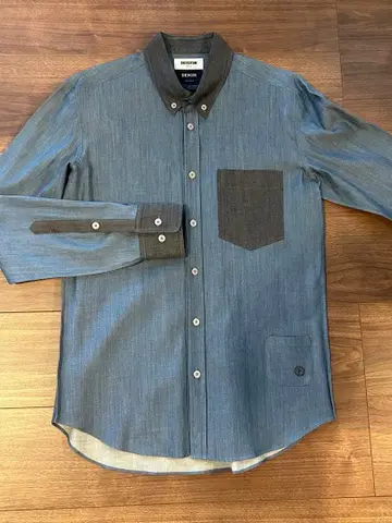 레어 FACTOTUM 데님 드레스 셔츠 S