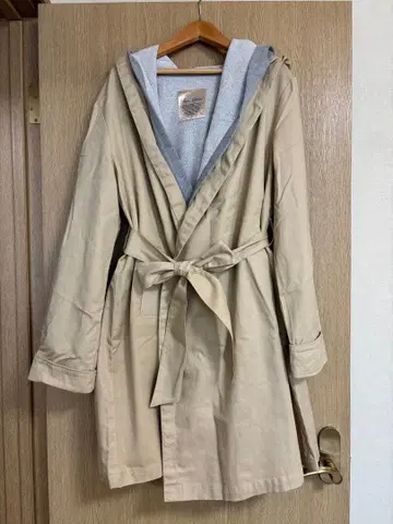 베이지 롱 코트 푸드코트 이너 포함 3way