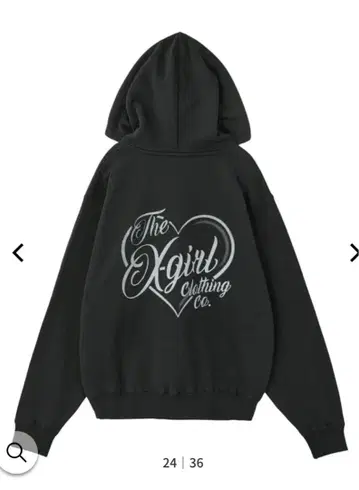 새상품 엑스걸 X-girl SPRAY LOGO SWEAT XG